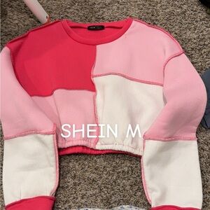 Colorblock Cropped Sweatshirt